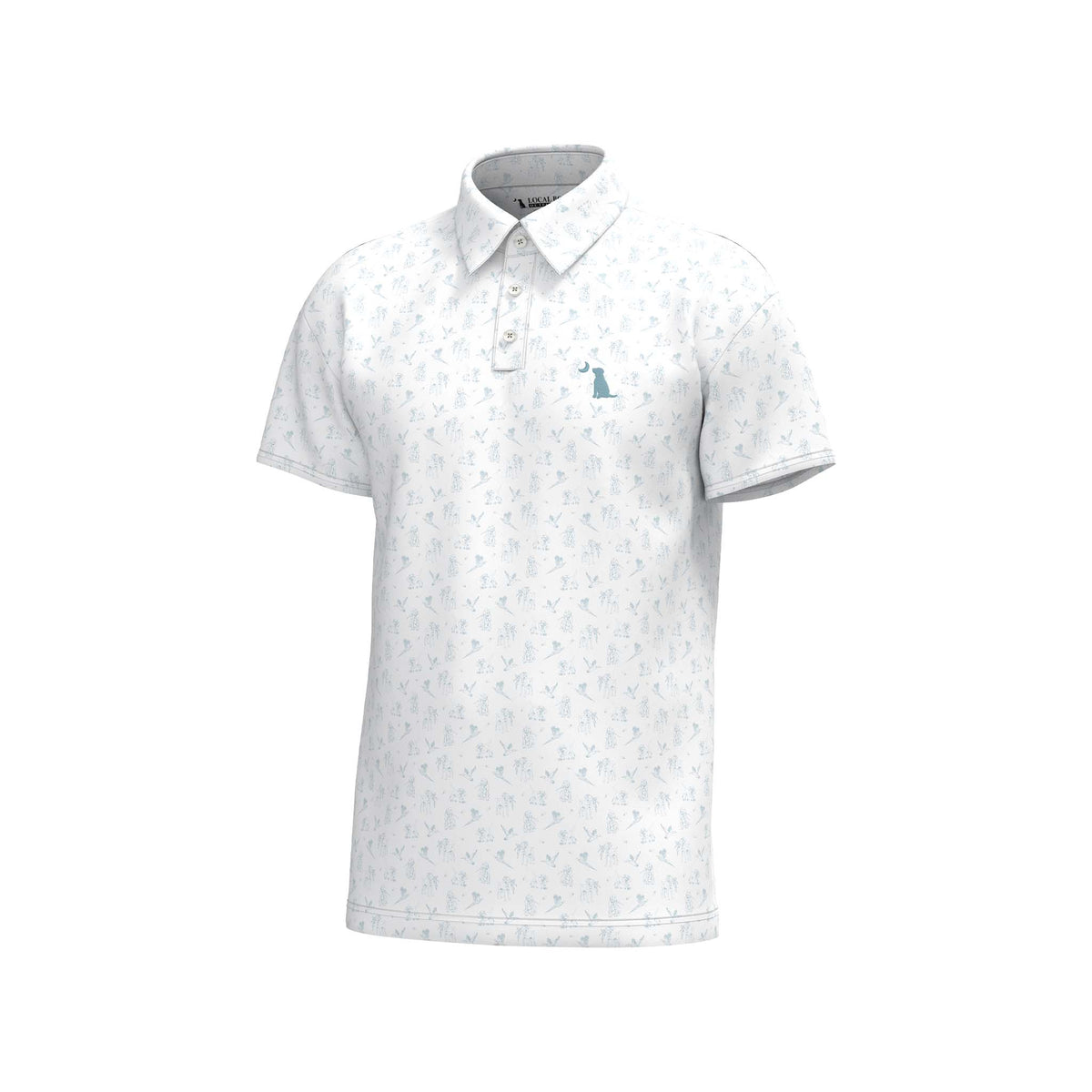 Local Boy Outfitters Youth Retrieve Polo in white