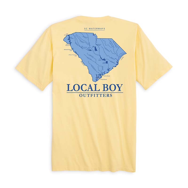 South Carolina Waterways Short Sleeve T-Shirt in Banana