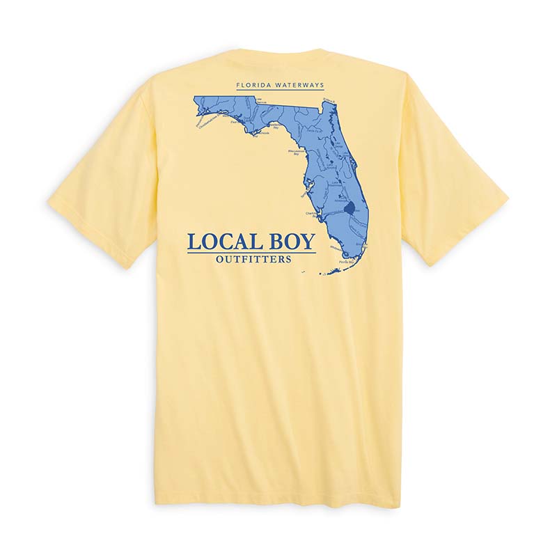 Florida Waterways Short Sleeve T-Shirt in Banana