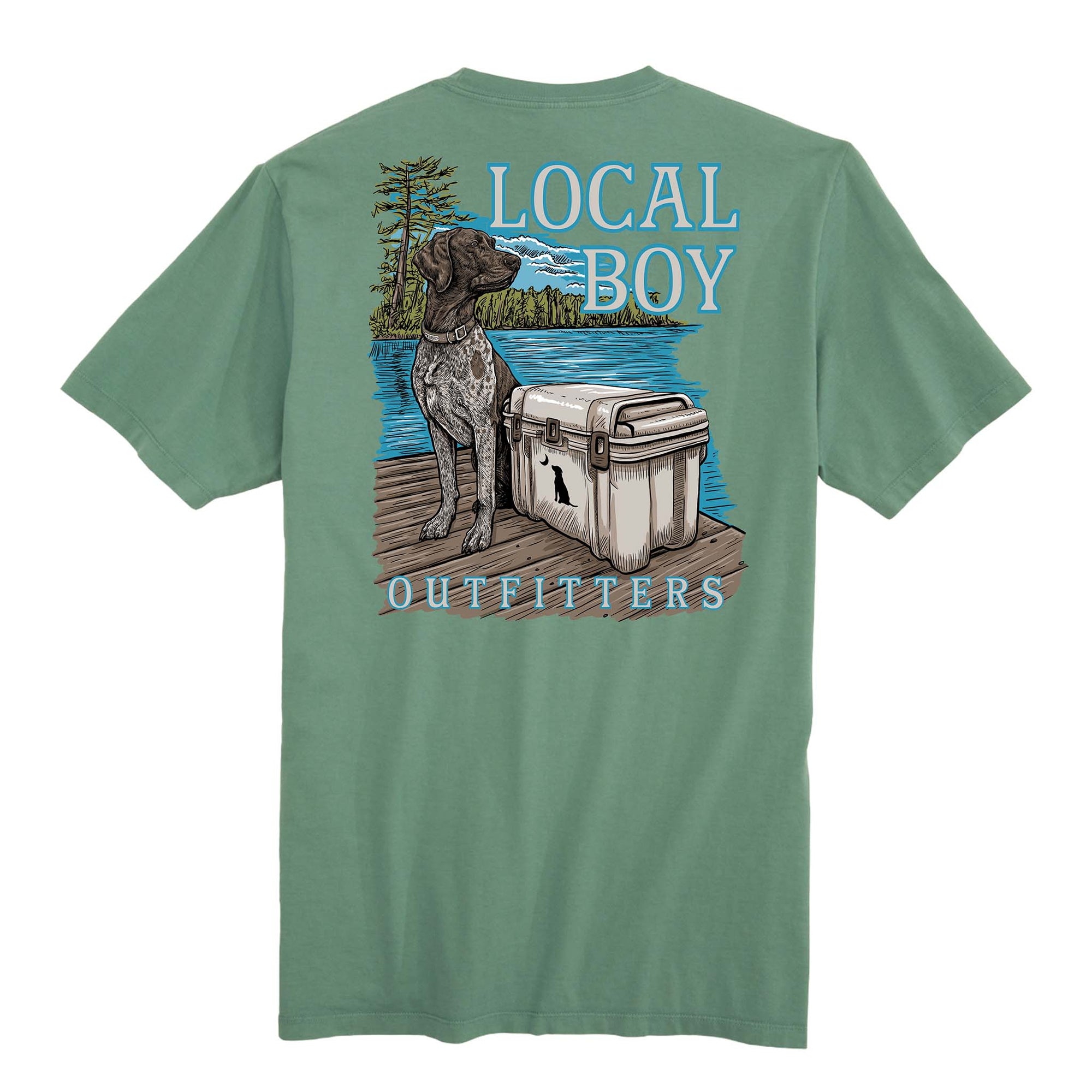Local Boy Outfitters Lakeside GSP Short Sleeve T-Shirt in light green