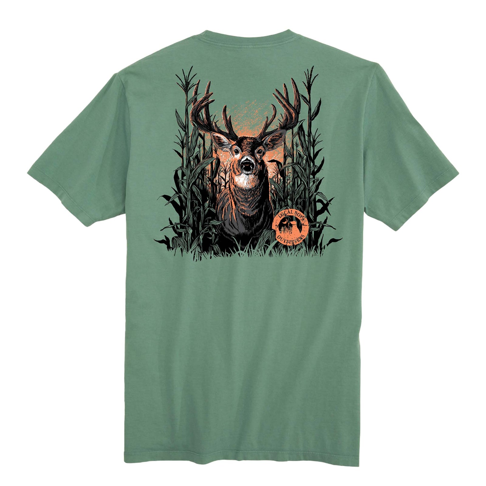 Local Boy Outfitters Buck Maize Short Sleeve T-Shirt in light green