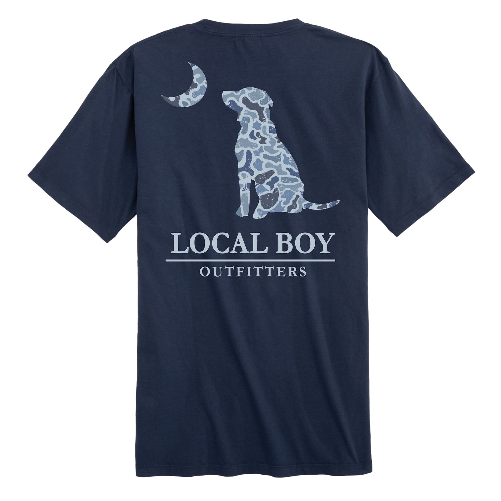 Localflage Cobalt Dog Moon Short Sleeve T-Shirt