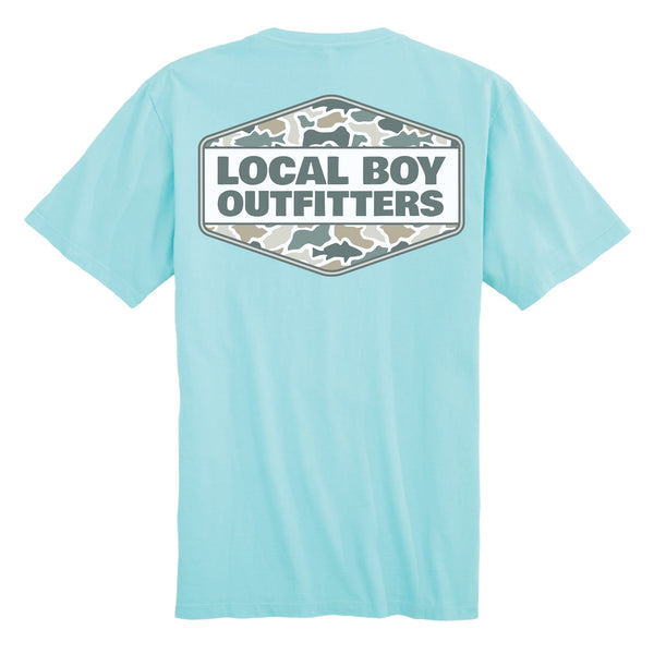 Fish Camo Diamond Crest Short Sleeve T-Shirt
