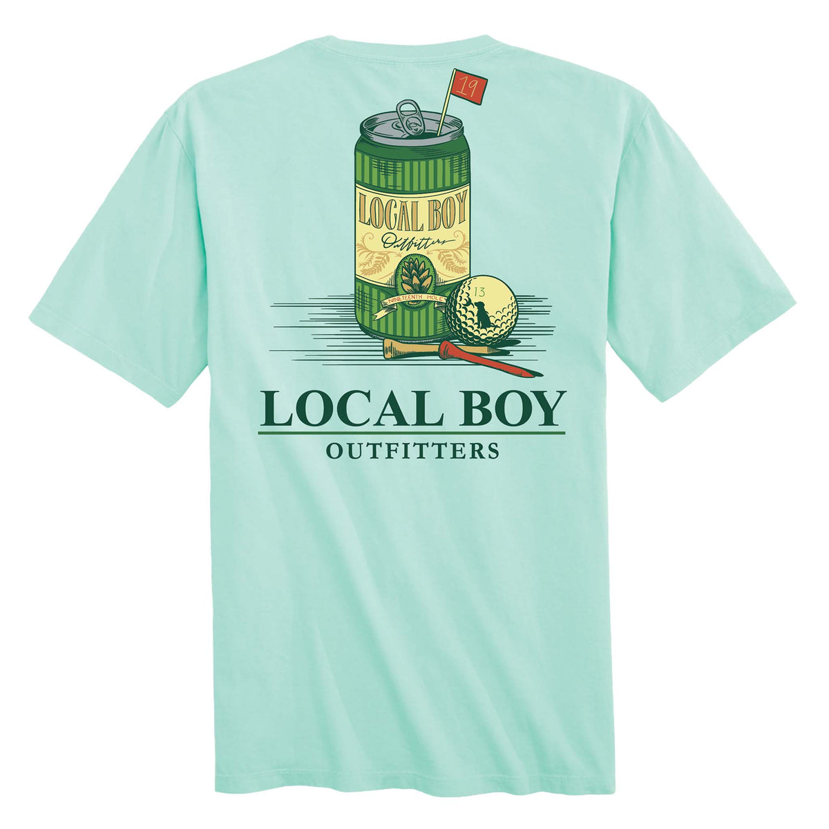 Local Boy outfitters 19th Hole Short Sleeve T-Shirt in island reef blue green