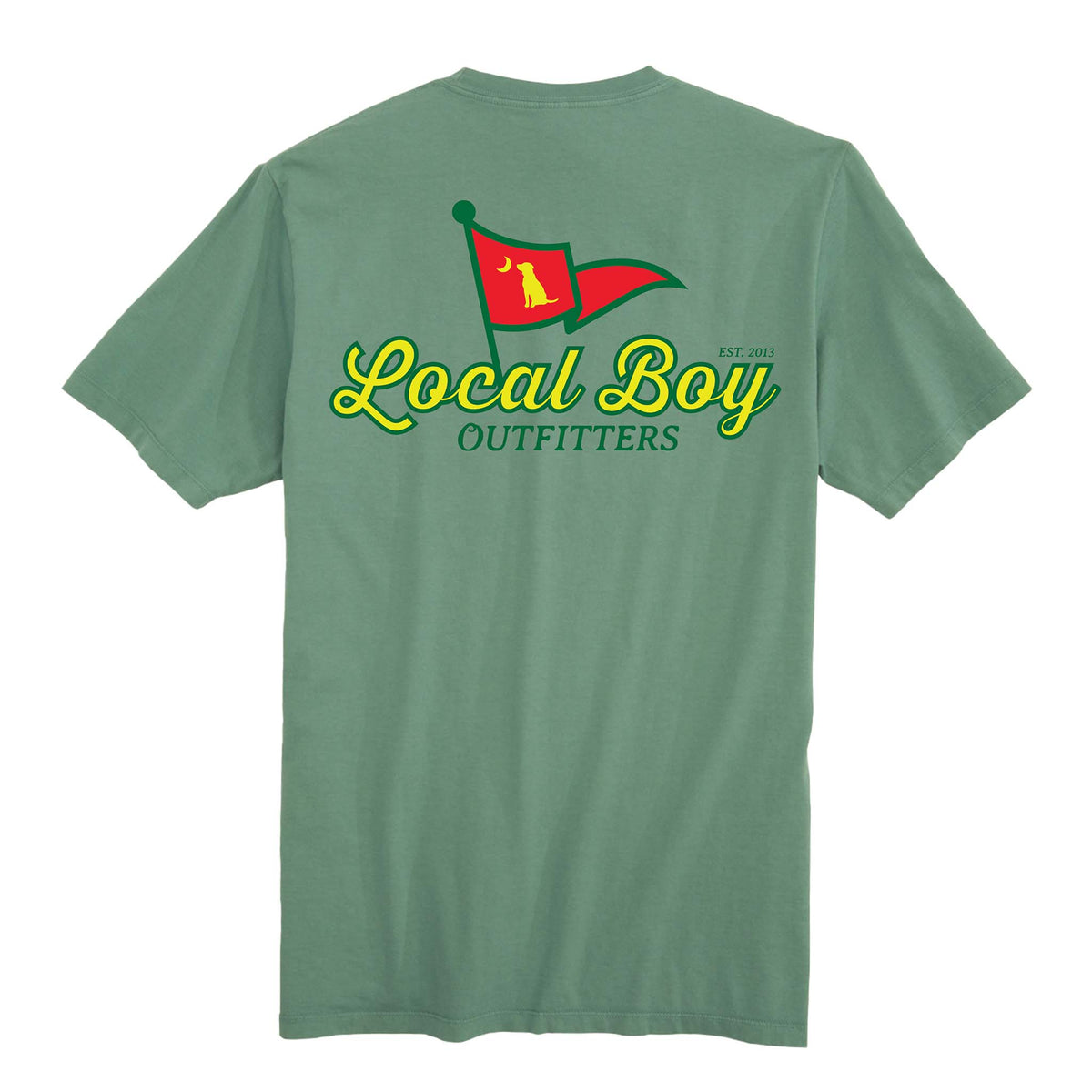 local boy outfitters Front Pin Short Sleeve T-Shirt in light green