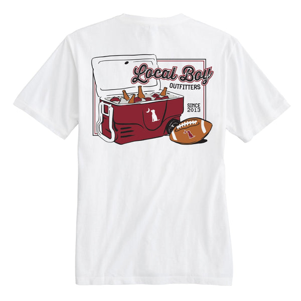 Game Day Cooler Short Sleeve T-Shirt in Garnet and Black