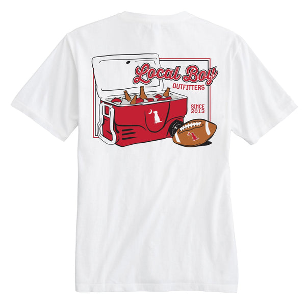 Game Day Cooler Short Sleeve T-Shirt in Red and Black