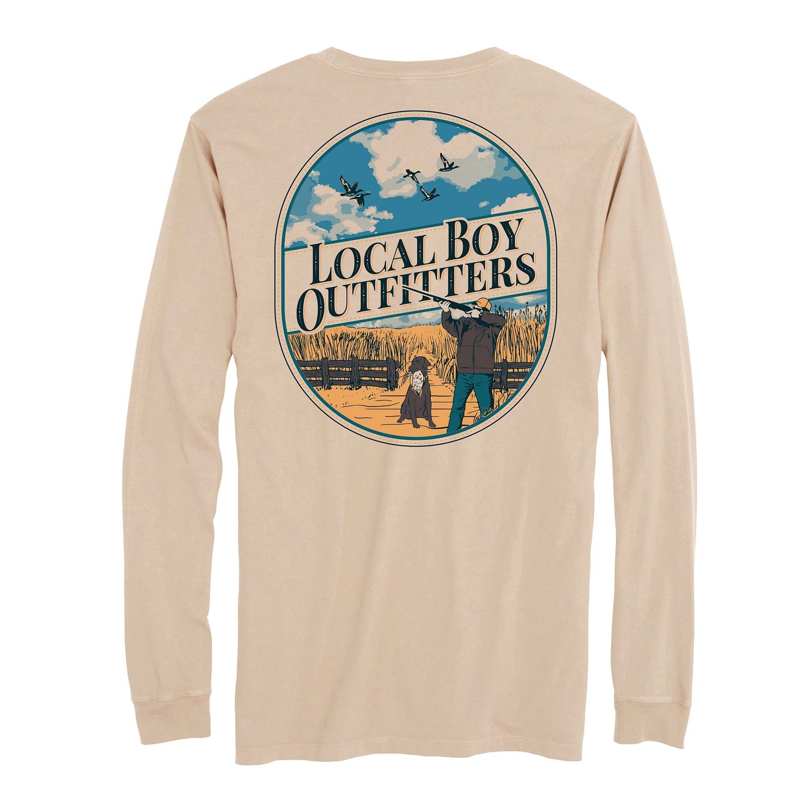 Local boy outfitters Harvest Hunt Long Sleeve T-Shirt in latte