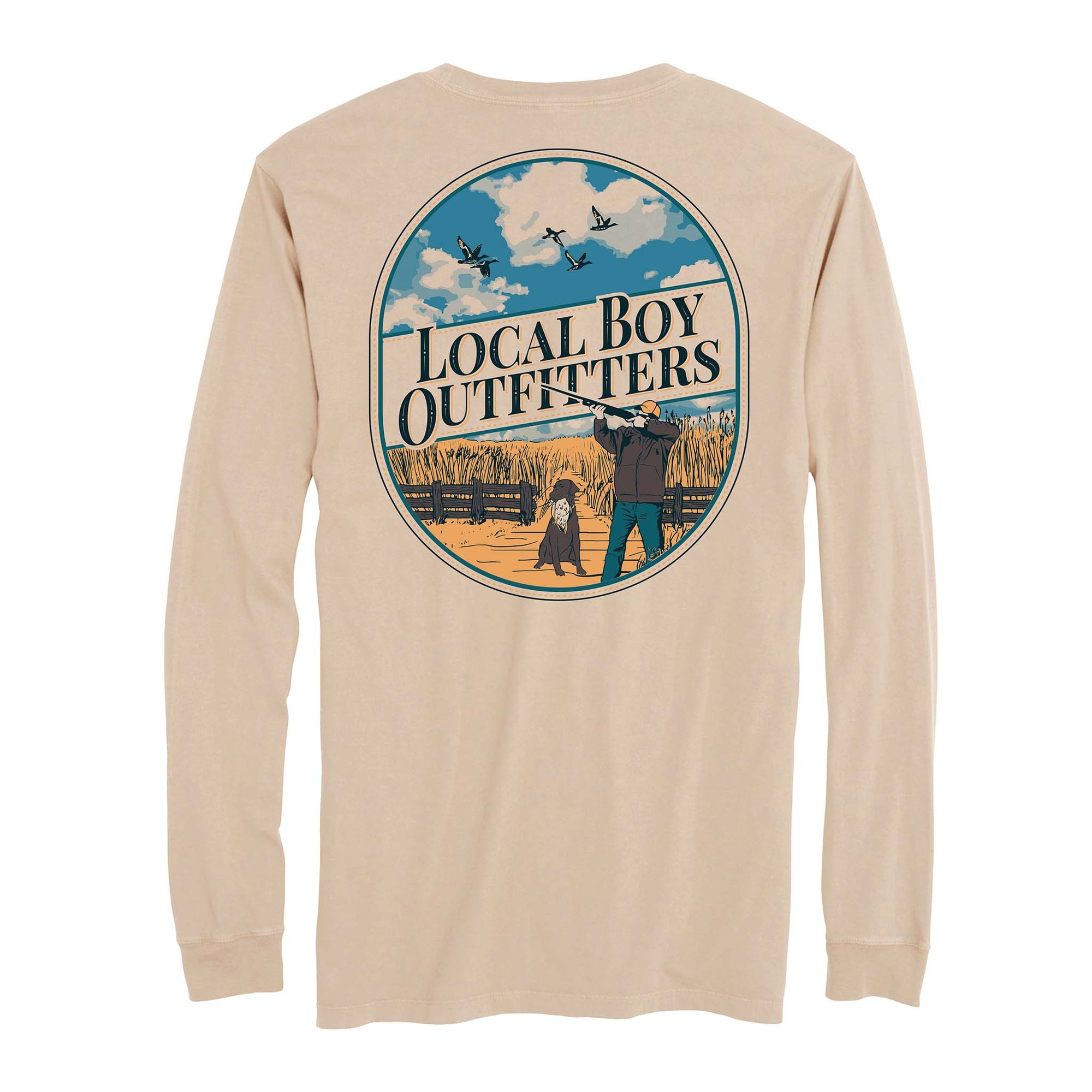 Local boy outfitters Harvest Hunt Long Sleeve T-Shirt in latte