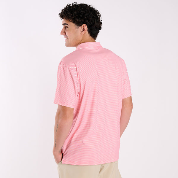 Palms Striped Polo in Starburst