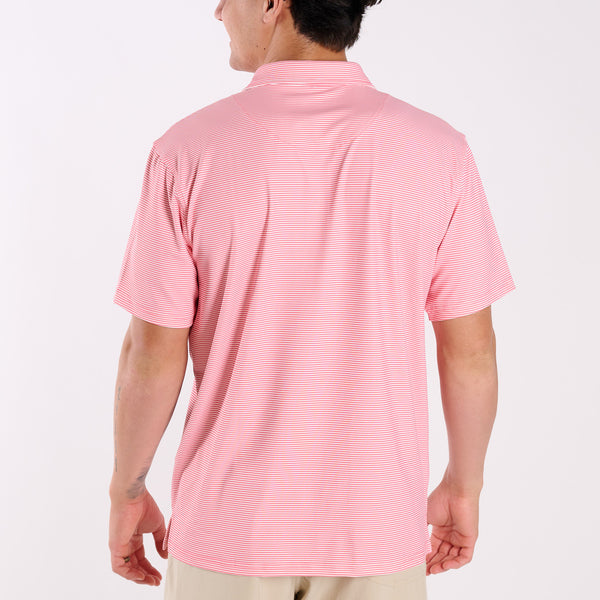 Palms Striped Polo in Starburst