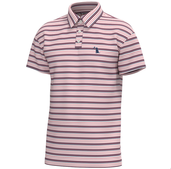 Cape Polo in Blue and Coral