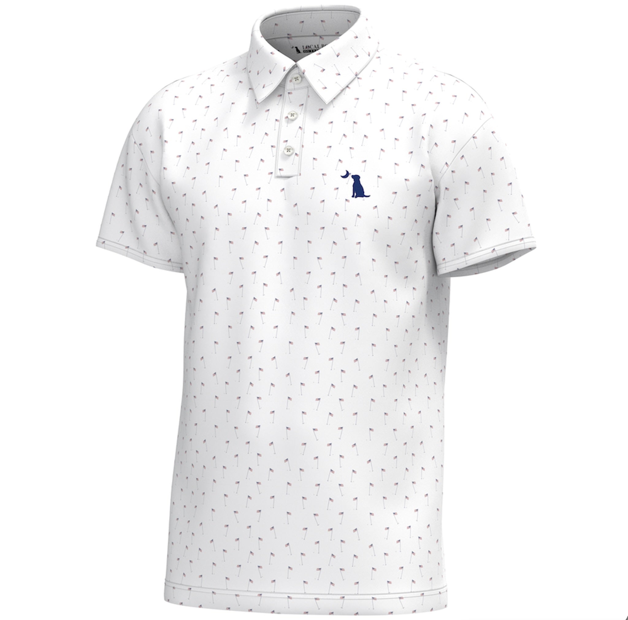 Local Boy Outfitters USA 19th Hole Dirty Myrtle Polo | Palmetto Moon
