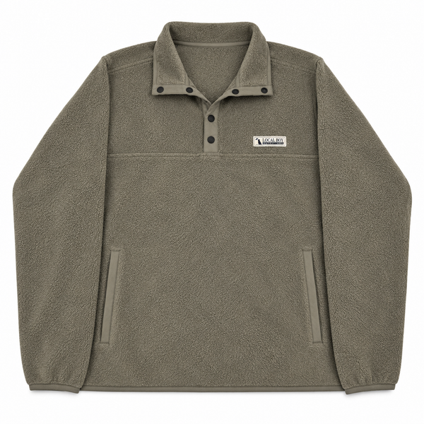 Men's Quarter Snap Pullover in Olive