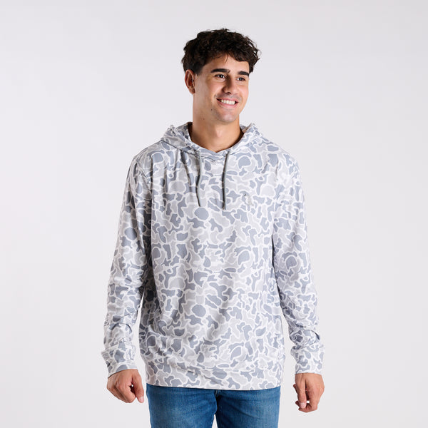 White Localflage Hemlock Performance Hoodie