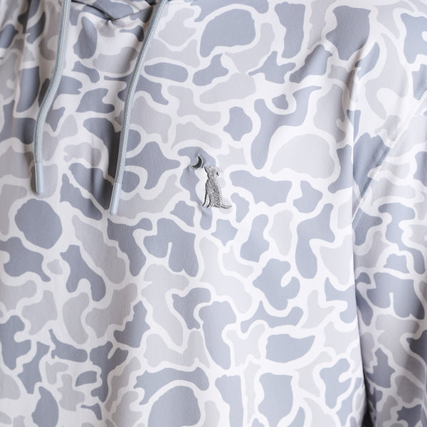 White Localflage Hemlock Performance Hoodie