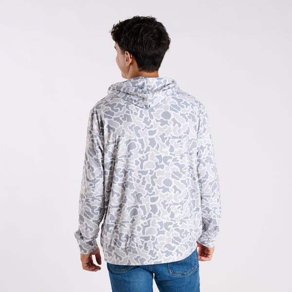 White Localflage Hemlock Performance Hoodie