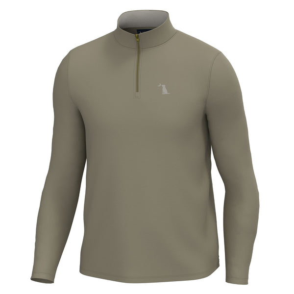 Bentley Quarter Zip Pullover in Beige