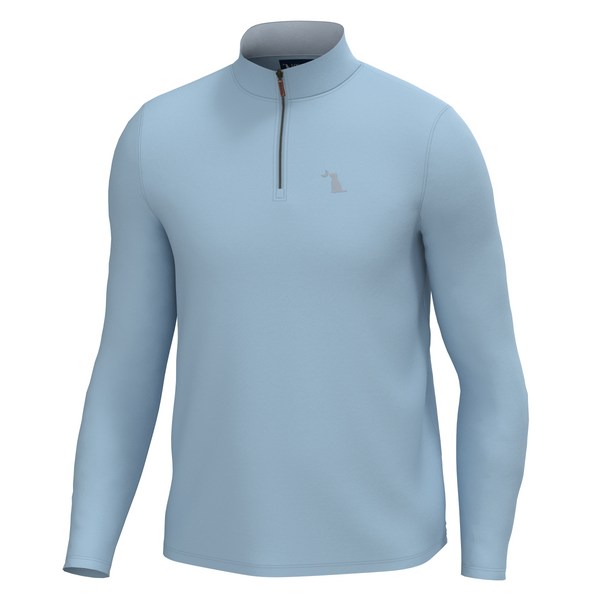 LOCAL BOY OUTFITTERS Bentley Quarter Zip Pullover in Columbia Blue