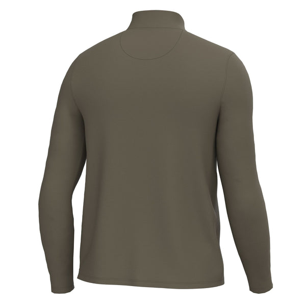 Bentley Quarter Zip Pullover in Dark Tan