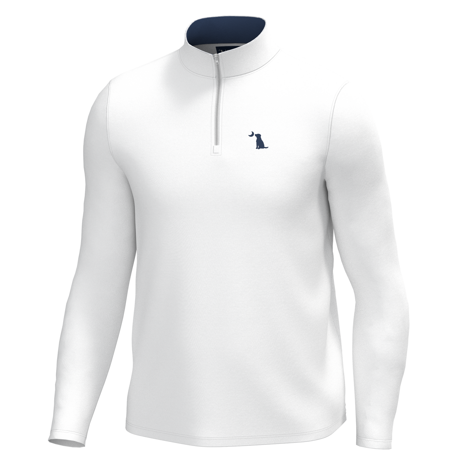 Local boy outfitters Bentley Quarter Zip Pullover in White