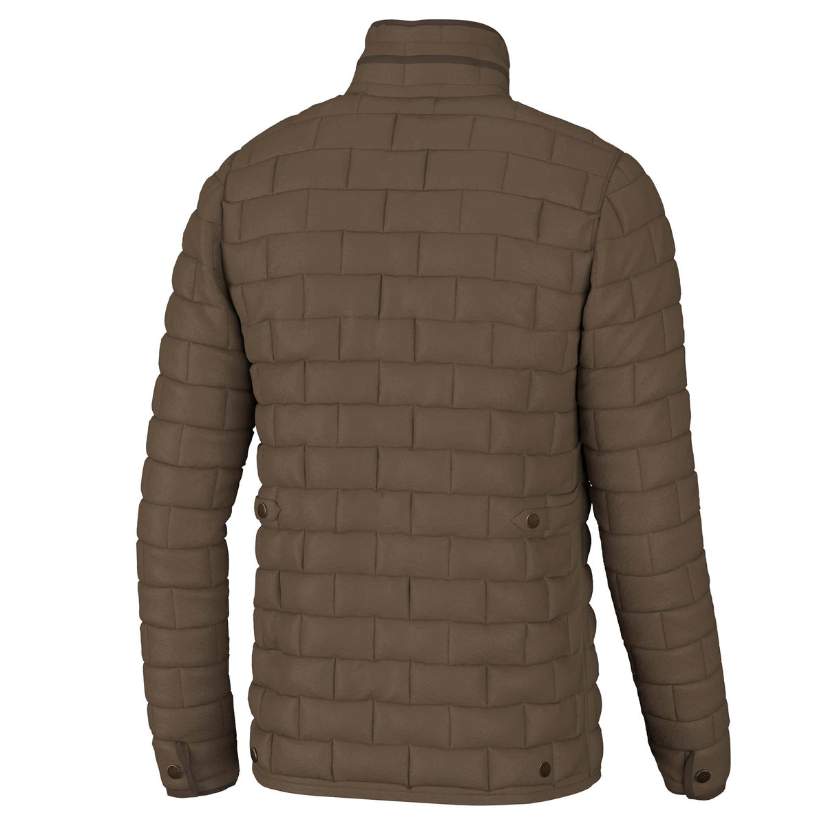 Local Boy Outfitters Brick Quilted Jacket in Mocha