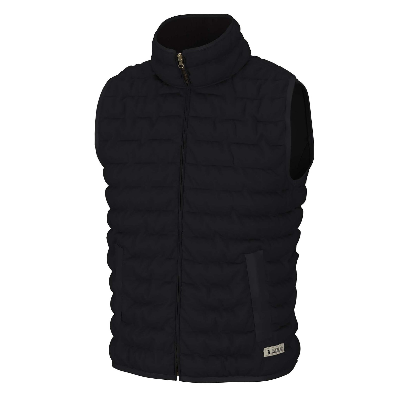 Local Boy Outfitters Cypress Quilted Vest in Black