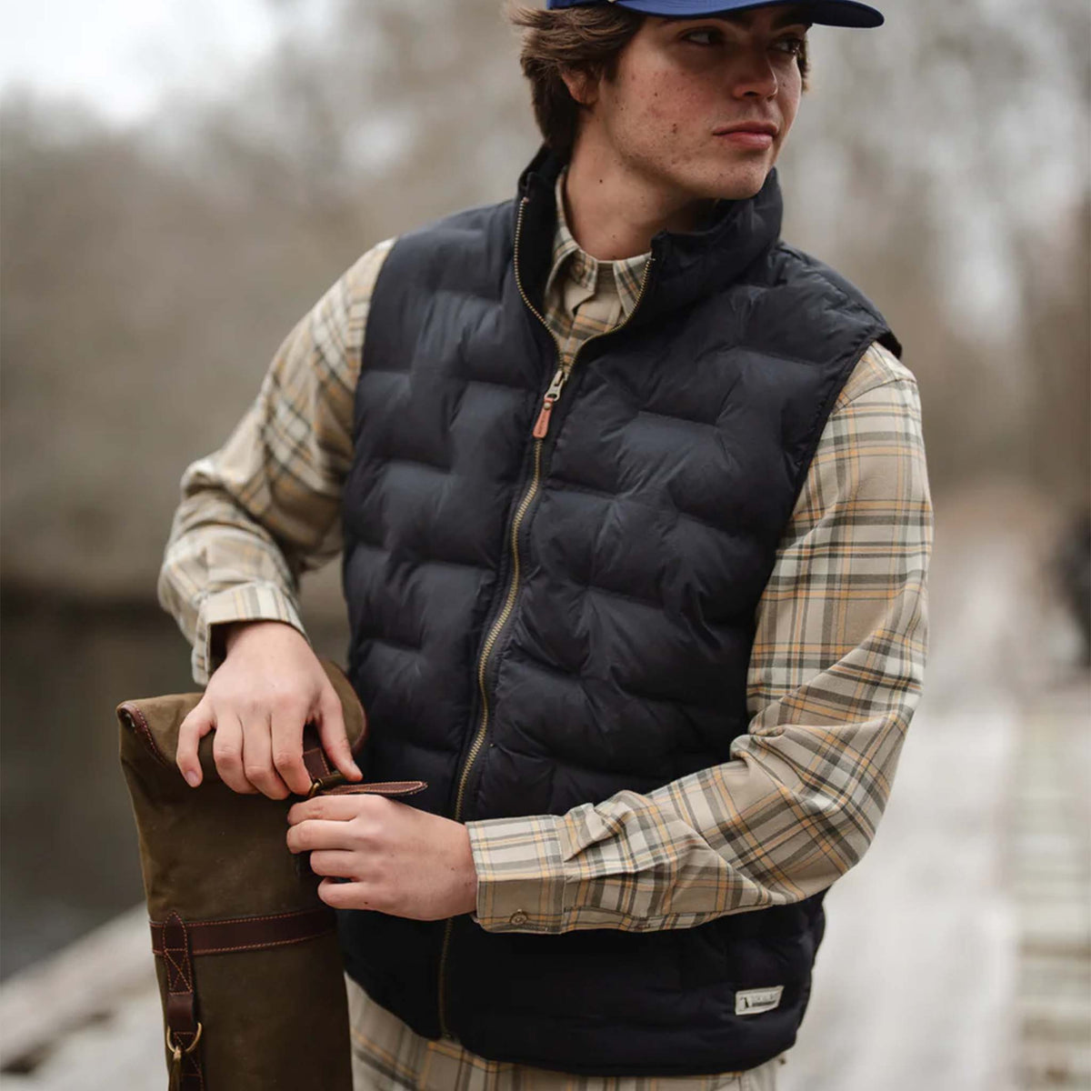 Local Boy Outfitters Cypress Quilted Vest in Black