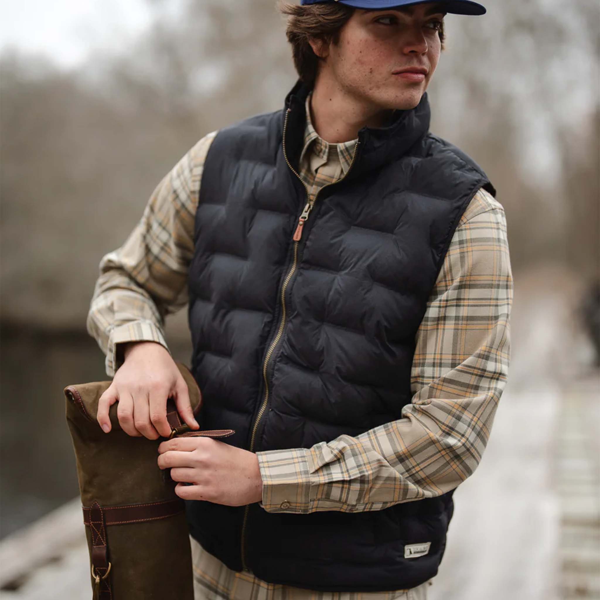 Cypress Quilted Vest Black
