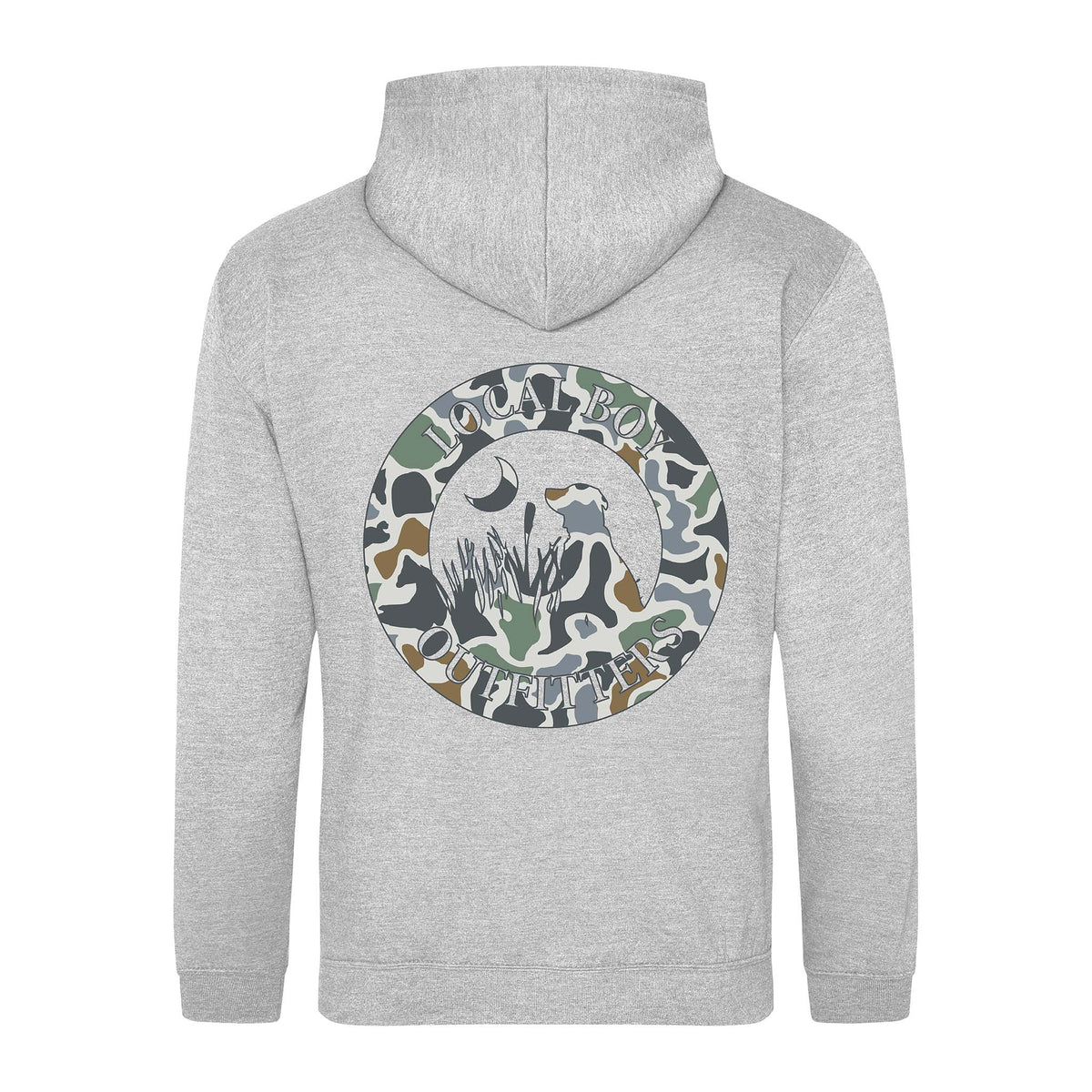 Localflage Bluff Hoodie in Heather Gray by Local Boy Outfitters