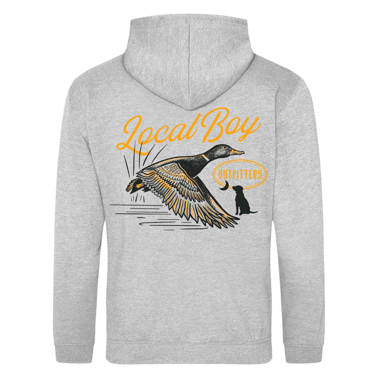 Local Boy Outfitters Moonlit Mallard Brushwood Hoodie in Heather Gray