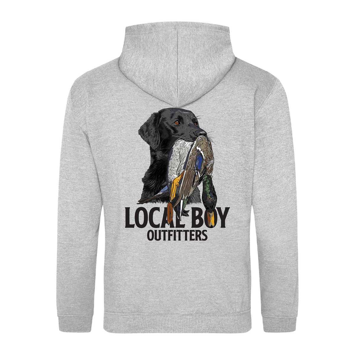 Feathered Fetch Hoodie in Heather Grey