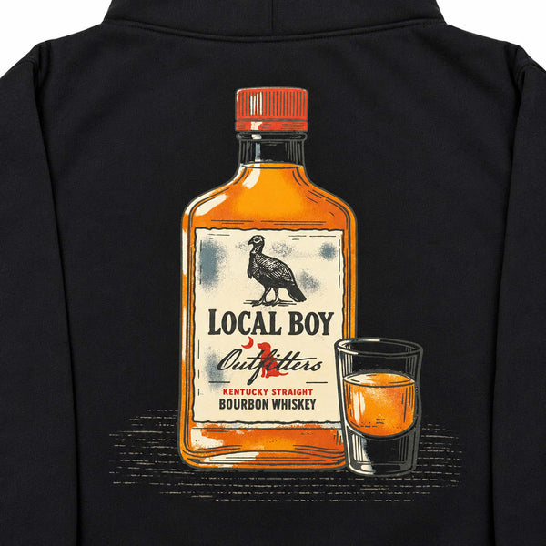 Bourbon Bottle Label Hoodie