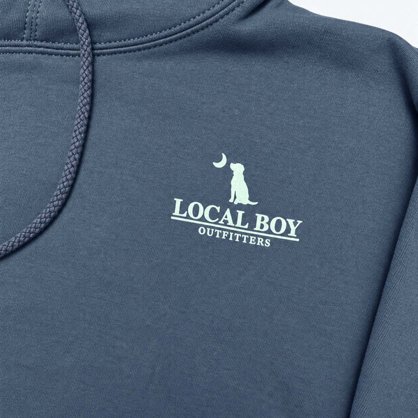 Charleston Waterways Hoodie in Air Force Blue