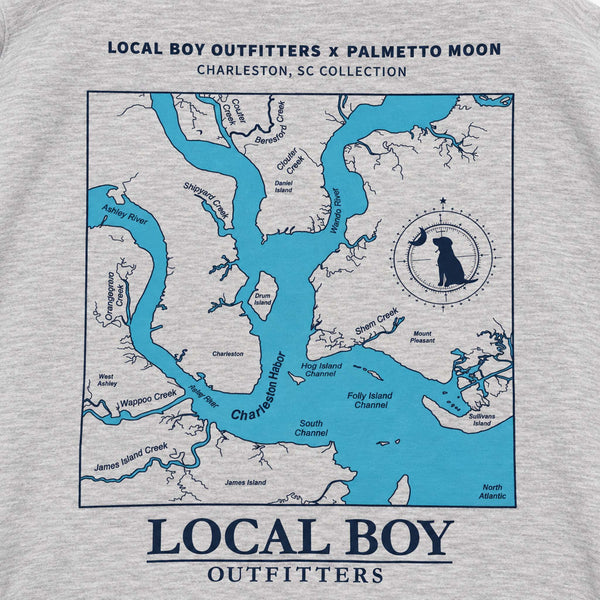 Charleston Waterways Hoodie in Ash