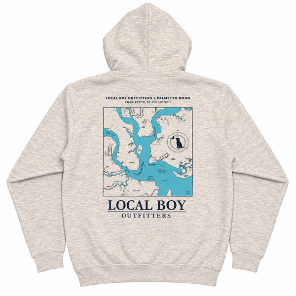 Charleston Waterways Hoodie in Ash
