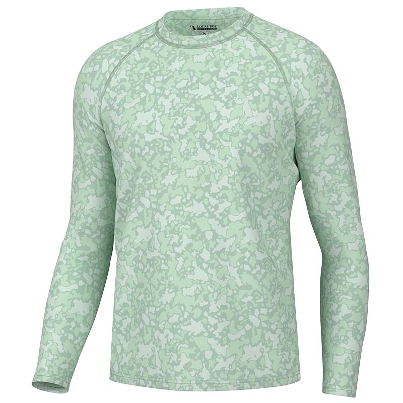 Green Localflage Performance Long Sleeve Shirt