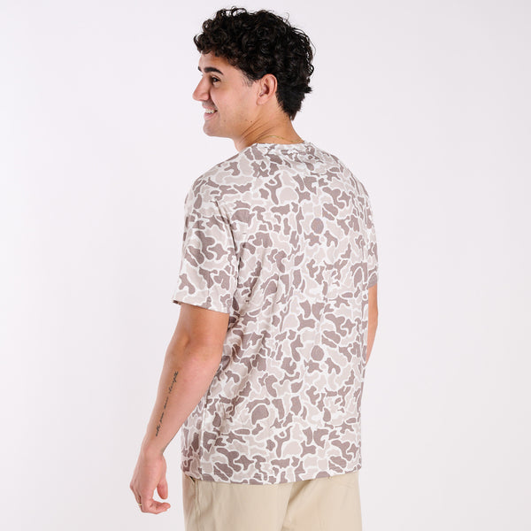 Heather Blend Crewneck Short Sleeve T-Shirt in Palmettoflage