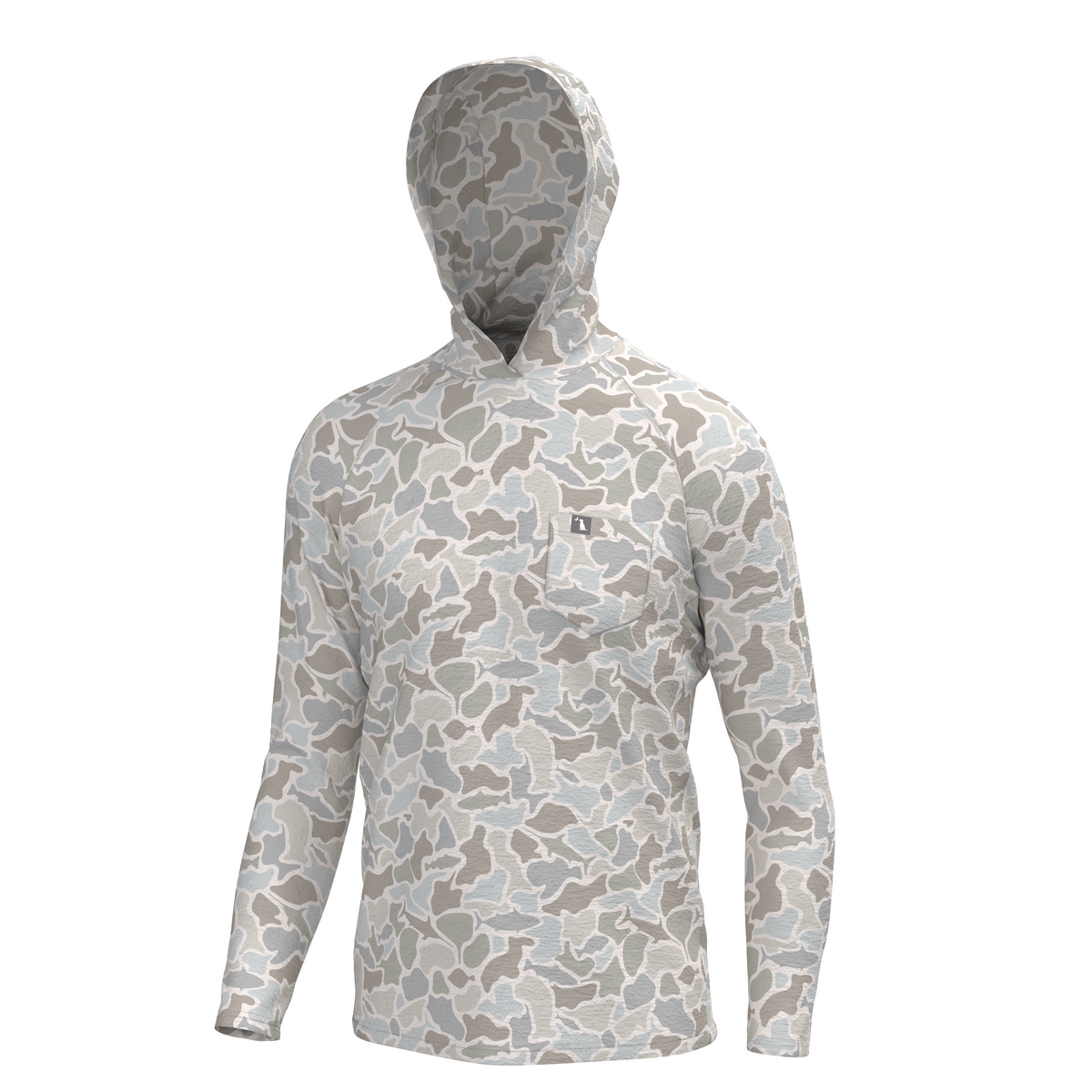 Heather Blend Hoodie in Saltwater Camo