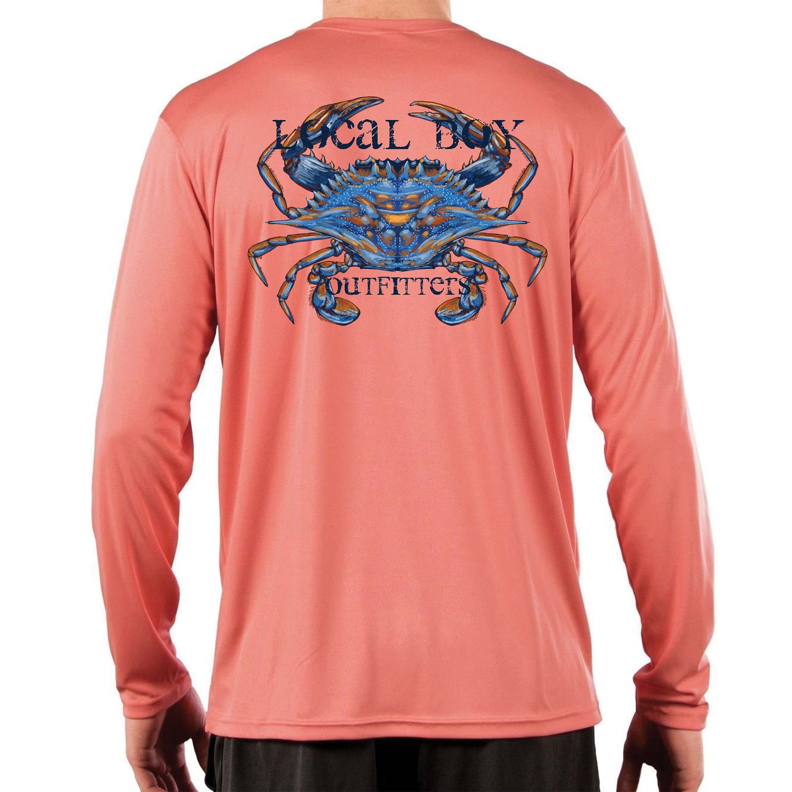 Painted Blue Crab Long Sleeve T-Shirt