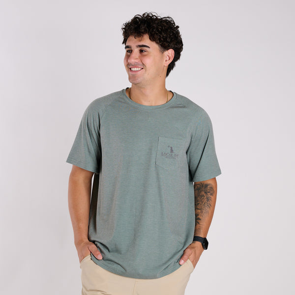 Heather Blend Signature Crewneck Short Sleeve T-Shirt