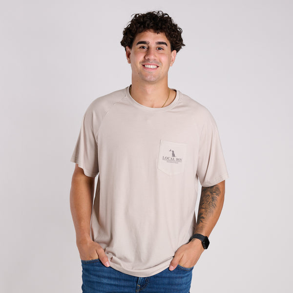 Heather Blend Long Live Locals Badge Short Sleeve T-Shirt