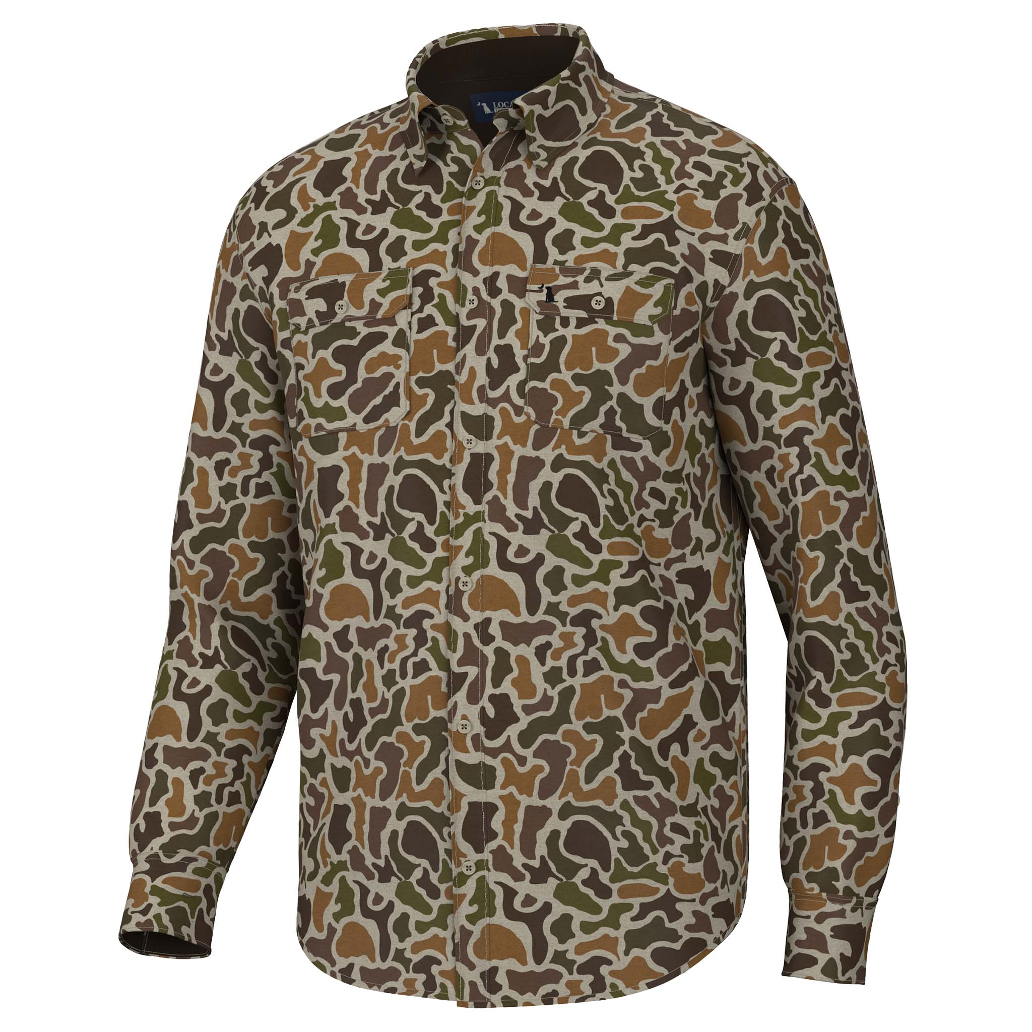 Local Boy Outfitters Localflage Vintage Camo Button Down Shirt