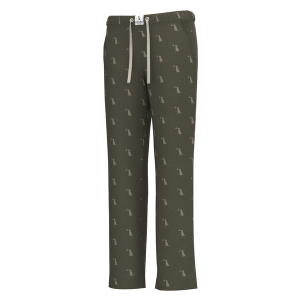 Men's Pajama Pants in Cedar Dog and Moon