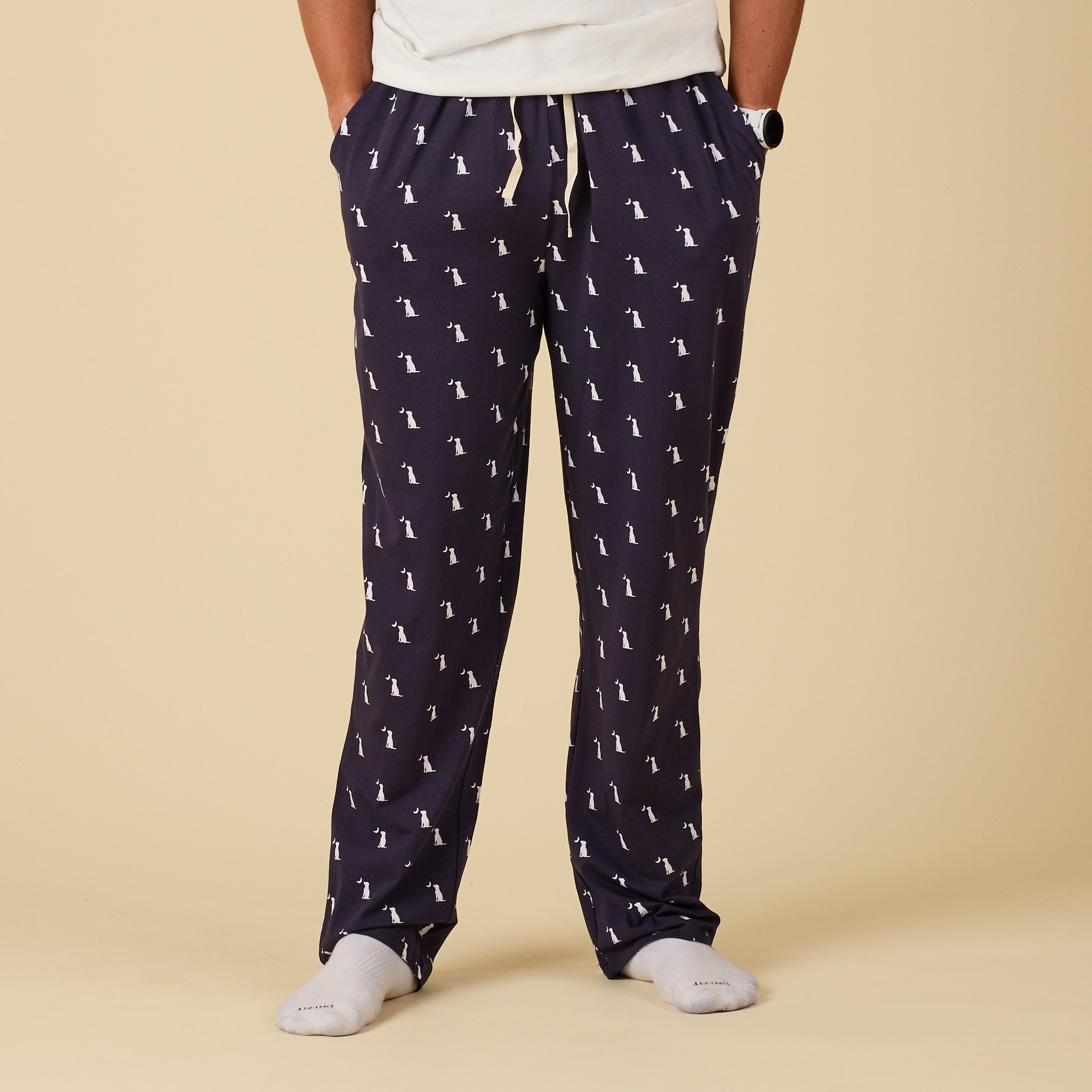 Local Boy Outfitters Men's Dog and Mood Pajama Pants Palmetto Moon