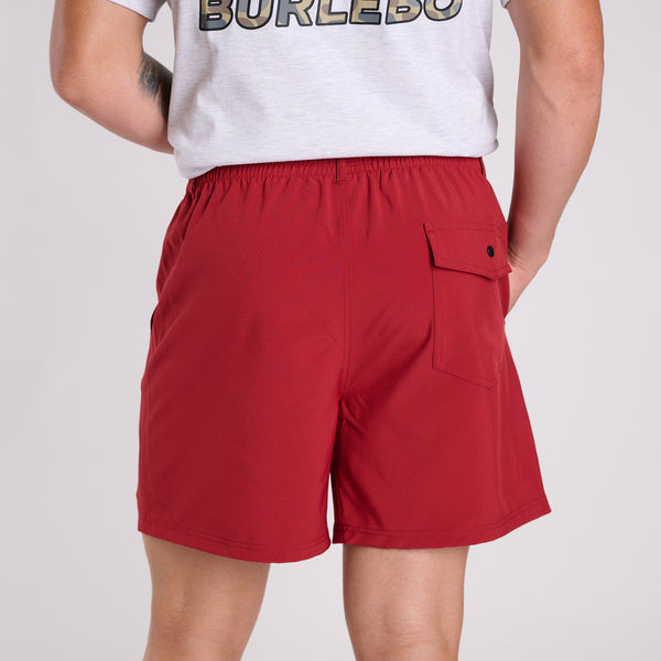 Men's Volley Shorts in Garnet