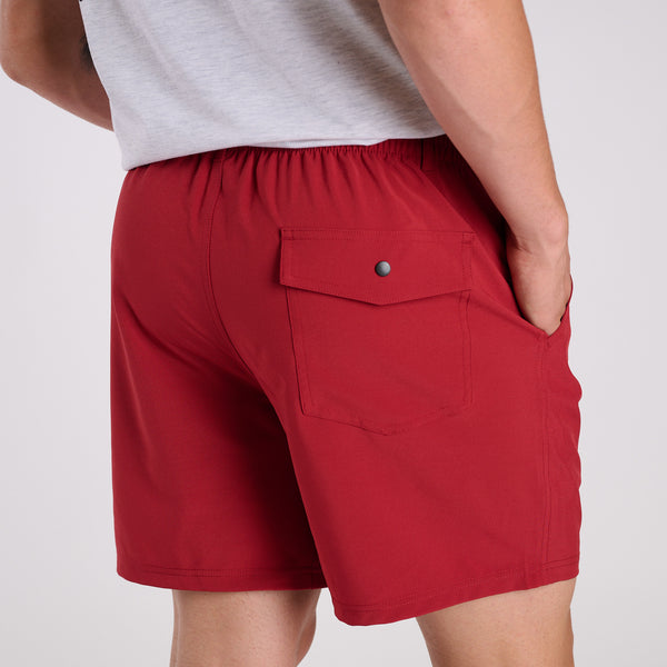 Men's Volley Shorts in Garnet