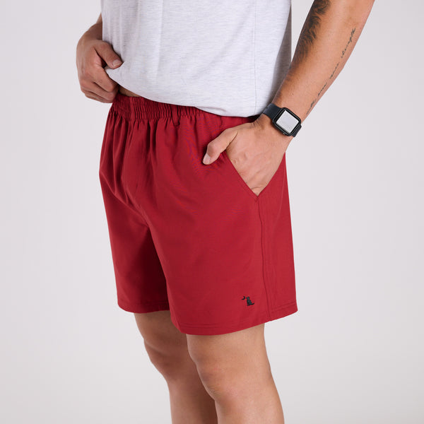 Men's Volley Shorts in Garnet