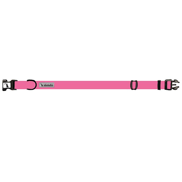 LBO Water Repellent Dog Collar in pink