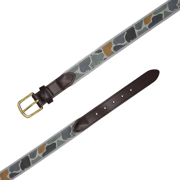 Men's Ribbon Belt in Forest Camo Bluff